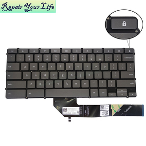 ภาษาอังกฤษแบบอเมริกันแป้นพิมพ์แล็ปท็อปสำหรับ <span class=keywords><strong>Lenovo</strong></span> IdeaPad SLIM 350I <span class=keywords><strong>Chromebook</strong></span> <span class=keywords><strong>Flex</strong></span> <span class=keywords><strong>3</strong></span> CB-11IGL05 <span class=keywords><strong>Flex</strong></span> <span class=keywords><strong>3</strong></span> CB-11M735 SN20X54700 สีเทา - Product Image 2