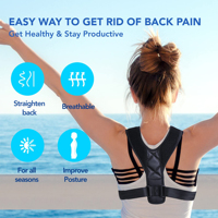 Correcteur de posture réglable Star, ceinture de soutien dorsal respirante en néoprène, correction de la kyphose des épaules et de la clavicule pour adultes