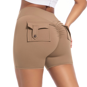 Leggings Sportivi da Donna con Tasche, Effetto Push-up e Arricciatura sui Glutei, Pantaloni da Yoga Aderenti per <span class=keywords><strong>Fitness</strong></span> e Allenamento - Product Image 4