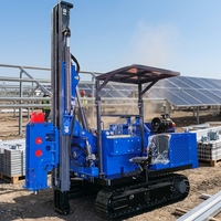 Vente en gros : Machine de forage multifonctionnelle sur chenilles solaires 4 en 1 pour pieux photovoltaïques et forage DTH, OEM ODM 91KW
