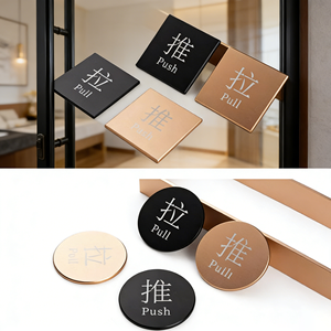 Panneau de porte coulissante en acrylique pour hôtel, magasin, gîte – Série complète, finition anodisée durable, panneau de conseils pratiques – ODM OEM - Product Image 2