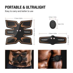 Estimulador Muscular Electrónico, estimulador de abdominales Tonificador Muscular, entrenador de máquina Ab masajeador muscular de engranaje recargable USB - Product Image 3