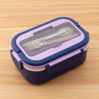 Boîte à lunch Icen A05 en plastique écologique, biodégradable, empilable, multifonctionnelle, portable, chauffable, compatible micro-ondes, sans BPA