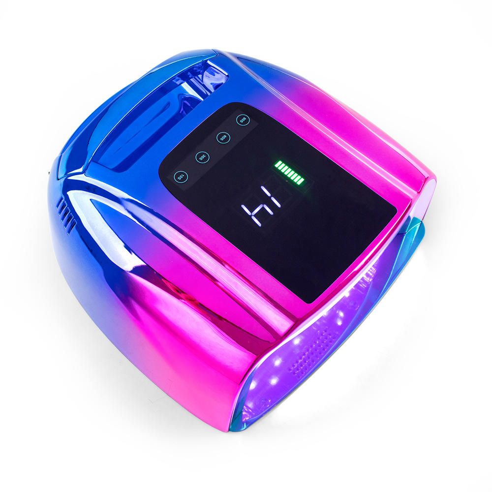 Bin Electroplating Color Nail Dryer 5 Timers Wireless Led Nail Lamp 96 W Uv Lamp For Nails 