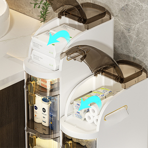 Modern Design White Storage Drawer <strong>Cabinets</strong> Multi Layer <strong>Bathroom</strong> Sliding <strong>Plastic</strong> Waterproof Slim Storage <strong>Cabinet</strong> With Drawers - Product Image 5