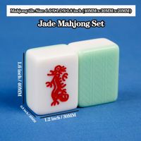 Prix usine Table Mah jong Tuiles Mélamine Résistant À L'usure Chinois Mahjongg Jeu Ensemble pour Le Divertissement
