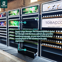 Vitrine murale Satom pour magasin de tabac, présentoir métallique pour tabac sans fumée, présentoir à cigarettes pour le Moyen-Orient et l'Afrique