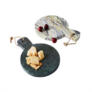 Juego de Dos Tablas de Cortar de Mármol para Queso, Color Verde y Gris, Utensilios de Cocina de Primera Calidad, Tabla para Frutas y Queso - Product Image 1