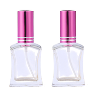 HBC 15ml belle bouteille de parfum en verre vide portable de taille de voyage pour distributeur de liquide