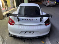 Pour la Porsche Cayman 718 Boxster 981 kit de carrosserie de spoiler en fibre de carbone de style A arrière