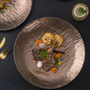 Japandi Banquet Hall Dinner Sets Rock Flat Porcelain Soup Deep Bowls <span class=keywords><strong>Plato</strong></span> de sushi Vajilla para eventos Restaurantes Surtido de cerámica - Product Image 4