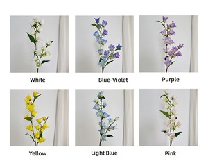Flores de Campanula Artificiales de Seda Realistas de Tallo Largo y Alta Calidad para Decoración de Bodas, Florales Naturales, Nueva Llegada - Product Image 4