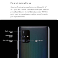 Venta al por Mayor de Teléfonos Inteligentes 5G Desbloqueados de Segunda Mano para Samsung A71 Android 11, Teléfonos Móviles para Samsung A716U1