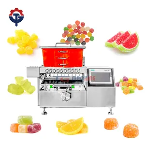 Simplified processes automatic gummy soft candy machine Jelly heart candy