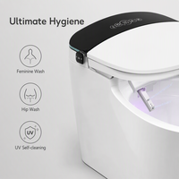 Meilleure Vente : Toilette Intelligente Anti-Éclaboussures avec Bouclier en Mousse et Télécommande, Drainage P-Trap/S-Trap pour Villas Modernes, Prise en Charge OEM/ODM