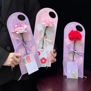 Ngày Valentine hộp hoa đơn tay thẻ Jacquard tự làm hoa sắp xếp Hộp Hoa bán buôn - Product Image 1