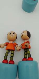Marionnettes à main en bois pour enfants avec logo personnalisé, figurines de théâtre de marionnettes jouets fournies par l'usine - Product Image 3