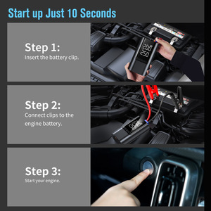 Arrancador de Baterías Portátil con Bomba de Aire de 6000mAh, 45W, 2000A, con Batería de Litio, Kit de Arranque de Baterías de Coche Inteligente 6 en 1 - Product Image 2