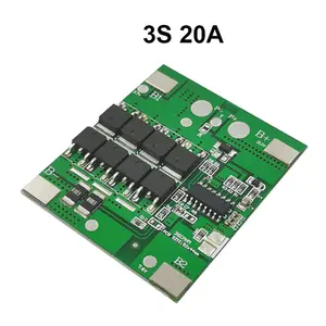 BMS 1S 2S 10A 3S 18650 Li-ion Lipo Módulo de placa de circuito de protección de batería de litio Pcb Pcm 18650 Lipo 12V Bms