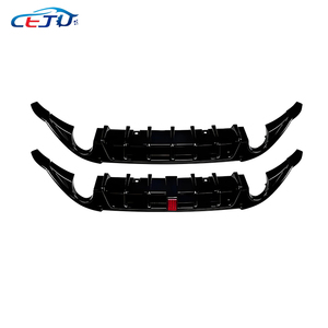 Diffuseur de lèvre de pare-chocs arrière de voiture de style ABS TCR noir brillant avec feu stop pour Volkswagen <span class=keywords><strong>Golf</strong></span> GTI Clubsport GTD <span class=keywords><strong>GTE</strong></span> MK7 2015-2019 - Product Image 6
