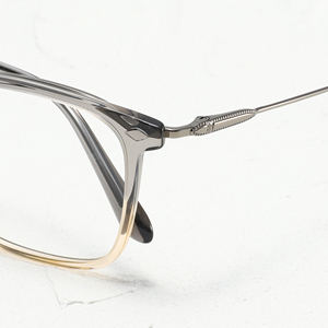Rectangle Full Rim <b>Eyeglasses</b> <b>Frame</b> Solid Color Anti-Uv Protection Unisex Adult Vision Correction - Product Image 2