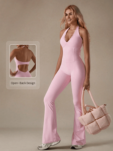 Tuta Intera da Donna in Pizzo con Scollo a V, Effetto Push-Up, per <span class=keywords><strong>Yoga</strong></span> e Fitness, Leggermente Scollata sulla Schiena - Product Image 4