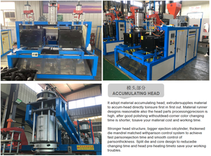 Botella lubricante HDPE de 2L y 5L, fabricación pequeña de plástico, extrusión de moldeo por soplado, máquina de moldeo por soplado Jerry can - Product Image 2