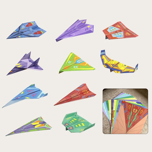 Kit d'<span class=keywords><strong>avion</strong></span> en <span class=keywords><strong>papier</strong></span> télécommandé YINGNISI Toys 2.4G, jouets télécommandés DIY, kits d'<span class=keywords><strong>avion</strong></span> en <span class=keywords><strong>papier</strong></span> RC, jouets éducatifs STEM pour enfants - Product Image 3