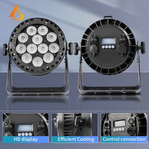 Luz LED Par RGBW AICPOSE IP65 a prueba de agua de 12x20W para bodas y fiestas al aire libre, luz Par DMX512 - Product Image 5