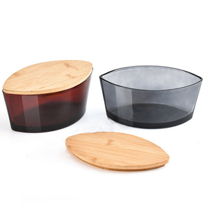 Bán Buôn Bấc Nến Tàu Rỗng Rõ Ràng 450Ml 770Ml Hình Bầu Dục Thuyền Nến Hình Dạng Chủ Sở Hữu Lọ Thủy Tinh - Product Image 3