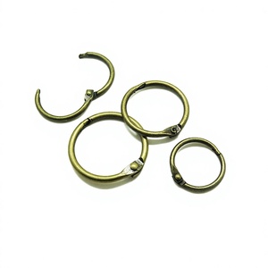 YIWANG bronce 2,5 pulgadas hoja suelta carpeta anillo Clips Metal libro anillos para tarjetas cuaderno - Product Image 3