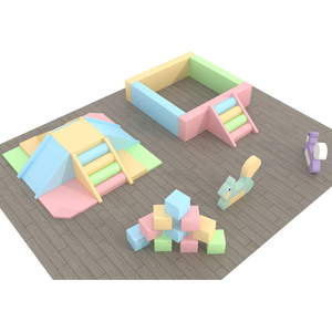 Play Cafe : Ensembles <span class=keywords><strong>de</strong></span> jeux souples, jouets pour tout-petits, équipement <span class=keywords><strong>de</strong></span> terrain <span class=keywords><strong>de</strong></span> jeu intérieur avec piscine <span class=keywords><strong>à</strong></span> balles et structure d'escalade, pour la location, usage commercial, centres commerciaux et usage domestique - Product Image 1