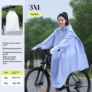 Combinaison unisexe adulte longue en PVC épaissi pour vélo, grande taille, logo imprimé disponible, vente en gros d'usine, randonnée - Product Image 6
