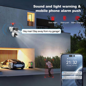 8MP 5倍ズーム パノラマ180°ビュー 超広角 顔・炎検知 Wi-Fi PTZカメラ セキュリティ - Product Image 6