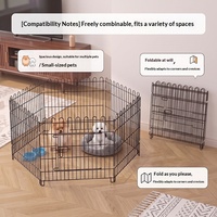 Cage pour chien Teddy, clôture pour animaux de compagnie pour petits chiens, maille en fer respirante, assemblable, capacité de 10 kg, vente directe en gros