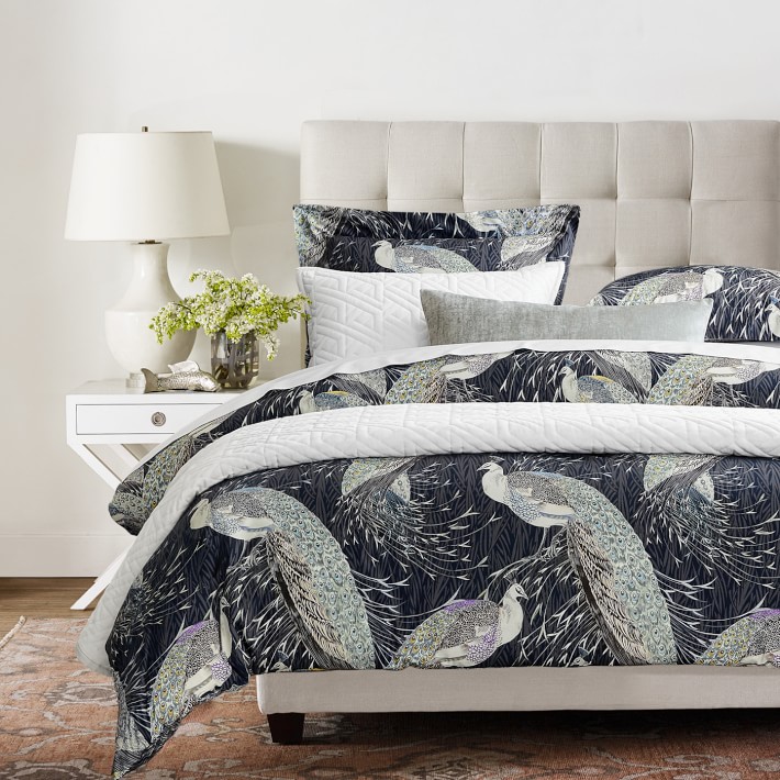 Bedroom big hotel double bed furniture tall bed & headboard for sale