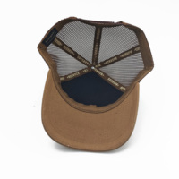 Gorra de Malla de Alta Calidad Hecha en Fábrica, de Algodón, Personalizable con Etiquetas Tejidas y Tiras en Relieve, Admite Impresión de Logotipo