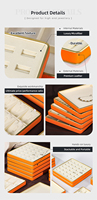 Métallique marque OEM luxe bijouterie vitrine design personnalisé anneau plateaux or métal bijoux présentoirs plateau
