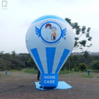 Ballon publicitaire gonflable géant personnalisé en forme de montgolfière pour publicité extérieure / promotion des ventes / marketing de détail / magasin