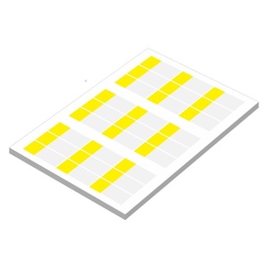 A4 Network Fiber Cable Network <b>Sticker</b> Yellow Self Laminated Cable Management <b>Labels</b> A4 - Product Image 1