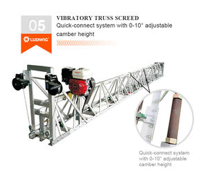 Les finisseurs de béton utilisent une règle à béton à truss pour poser du <span class=keywords><strong>ciment</strong></span>, règle à béton à truss de haute qualité avec moteur à essence. - Product Image 3