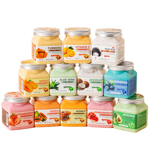 Sel de bain aux pétales infusé à la vitamine C, crème de massage aromathérapeutique pour le corps, nettoyant et apaisant, gommage et bain de pieds - Product Image 1
