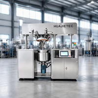 Homogénéisateur émulsifiant sous vide HUAJIETEC, machine de mélange sanitaire à chauffage vapeur pour la fabrication de crèmes, pâtes, produits chimiques et mayonnaise