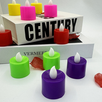 Petites bougies chauffe-plat électriques blanches et chaudes à LED Bougies à thé sans flamme à piles pour fêtes de mariage Noël en vrac