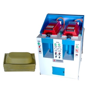 Máquina Automática para Fabricación de Calzado HOFUJNG, Controlada por PLC, Presión de Aire, Doble Estación, Tipo Cubierta, Máquina de Prensado y Fijación de Suelas - Product Image 1