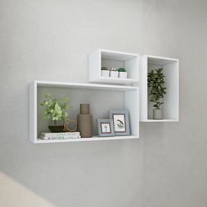Hiện Đại 3Pcs Cube-Thiết Lập Bằng Gỗ Kệ Cho Nhà Văn Phòng Ăn Phòng Khách Phòng Ngủ Sử Dụng Hình Chữ Nhật Đồ Nội Thất Bằng Gỗ - Product Image 1