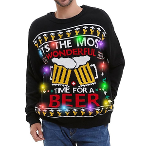 <span class=keywords><strong>Pull</strong></span> de Noël personnalisé anti-rides et anti-rétrécissement, <span class=keywords><strong>pull</strong></span> tricoté amusant et <span class=keywords><strong>original</strong></span> avec logo frontal, idéal pour les fêtes d'hiver, <span class=keywords><strong>pull</strong></span> OEM - Product Image 4