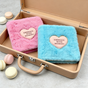Album <span class=keywords><strong>photo</strong></span> en peluche personnalisé en gros, en cuir gaufré, avec insert cœur, pour collection de cadeaux de vacances en famille - Product Image 4