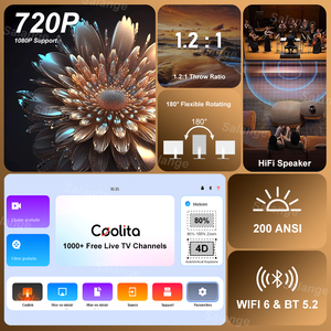 <span class=keywords><strong>Projecteur</strong></span> Salange X8 Mini Coolita Home Cinéma <span class=keywords><strong>Projecteur</strong></span> Portable OS avec plus de 1000 chaînes gratuites Chaînes de télévision en direct gratuites Projecteurs - Product Image 6
