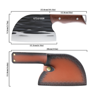 Cuchillo <span class=keywords><strong>de</strong></span> cocina Little Cook, cuchillo <span class=keywords><strong>de</strong></span> Chef <span class=keywords><strong>de</strong></span> acero inoxidable con mango <span class=keywords><strong>de</strong></span> palisandro, Metal 3Cr13 para <span class=keywords><strong>trabajo</strong></span> <span class=keywords><strong>de</strong></span> <span class=keywords><strong>carnicero</strong></span> y preparación <span class=keywords><strong>de</strong></span> alimentos - Product Image 2